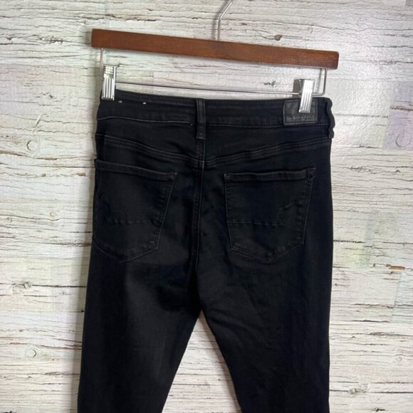 American Eagle Outfitters High Rise Black Jeans high rise jegging distressed 8 - Picture 9 of 9